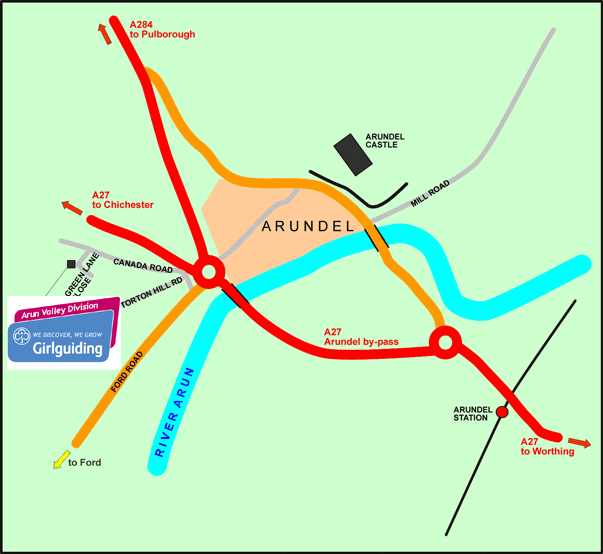 Girlguiding Arun Valley Division shop location